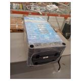 Plano 36"W x 18"D x 74"H 5 Shelf Heavy Duty Plastic Garage Shelving Unit, Dark Grey, 750 lb Capacity