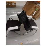 2 Foldable Chairs with Mesh Back