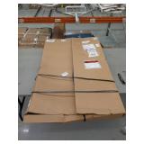 42 in Urinal Screen Urinal Partition, Baked Enamel Steel Damaged