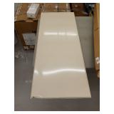 42 in Urinal Screen Urinal Partition, Baked Enamel Steel Damaged