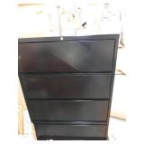 Hirsh 36-in Wide HL10000 Series 4 Drawer Lateral File Cabinet with Roll-out Shelves, Black