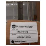 Master Vision Magnetic Whiteboard 4ft x 6ft,Model: MA2707170