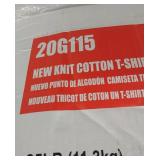 Box of cotton t-shirt Rags