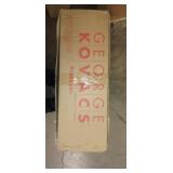 Grid 3 1 light Chandelier Coal with brushed nickel