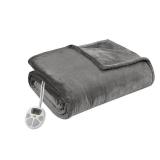 Plush Heated Blanket by Serta- King - Dark Grey- :$144.49