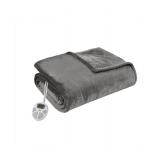 Plush Heated Blanket by Serta- King - Dark Grey- :$144.49