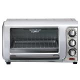 Hamilton Beach Easy Reach 4 Slice Toaster Oven with Roll-Top Door