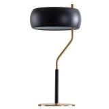 Oskar 22.5" Moody Metal LED Desk Lamp, Black/Brass Gold by JONATHAN Y- Retail:$91.49