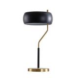 Oskar 22.5" Moody Metal LED Desk Lamp, Black/Brass Gold by JONATHAN Y- Retail:$91.49