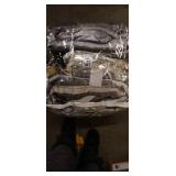 Queen- Coma Inducer Oversized Comforter - Ombre Velvet Crush - Gray (Shams not included)- Retail:$101.49 (COMFORTER ONLY)