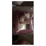 QUEEN SIZE Copper Grove Kiston 7 piece comforter set PURPLE/SILVER