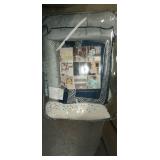 Madison Park Melody 6 Piece Reversible Jacquard Coverlet Set- Navy - King - Cal King- Retail:$109.99