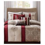 Madison Park Blaine 7 Piece Jacquard Comforter Set - Retail:$121.98