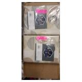 Pair of Scott Living Drake Mid-Century Geometric window panels 50 by 84