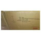 Matte Black/Clear Glass- Alvia Industrial Glam Pendant- Retail:$88.49