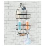 Home Basics Large Black Wire Shower Caddy