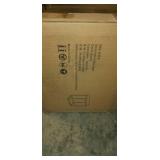 PHI VILLA 24"/30" High Square Barstool, Backless Metal Frame Leather Upholstered Bar Stool Chair, Black- Retail:$79.98