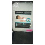 Cotton White Deep Pocket Heated Mattress Pad by Beautyrest- Retail:$166.49