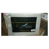 FULL SIZE Superior Egyptian Cotton Solid Sheet Set LIGHT GRAY