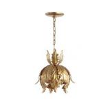 Anne 12" Adjustable Metal LED Pendant, Gold by JONATHAN Y- Retail:$88.49