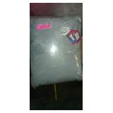 Pair of SWEET HOME Faux Fur 18 inch Decorative Throw pillows plush LIGHT BLUE