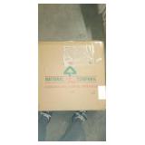 24", Green- 24-inch Glittery Mountain Spruce Wreath with White Edged Cones, Red Berries and Lights