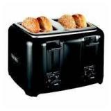 Procter Silex Durable 4 Slice Toaster BLACK