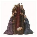 Transpac Resin Multicolor Christmas Traditional Nativity