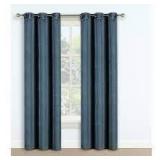 Domino Blackout Grommet Top Panels 42 by 63 Color IRON