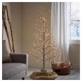 Maryland 5-foot Pre-Lit 186 Warm White LED Artificial Christmas Twig Tree by Christopher Knight Home- Retail:$109.49