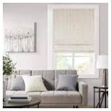 Madison Park Colm Basketweave Light Filtering Roman Shade IVORY
