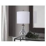 Porch and Den Kirsten Silver Acid Mirror table lamp