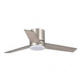 Parrot Uncle Industrial 48 inch wood 3 blade LED ceiling fan