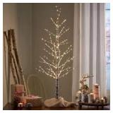 Naomi 4 foot pre lit 228 warn white LED decorative tree