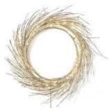 Artificial Champagne Glitter Wreath