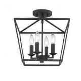 Mini Lantern Ceiling Light and Pendant in Black- Retail:$214.49