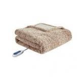 Beautyrest Marselle Oversized Faux Fur heated throw blanket 50 by 70