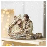 11" Resin Flowing Robe Holly Family Bust