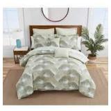 Tommy Bahama Zanzibar cotton BEIGE 7 piece comforter set