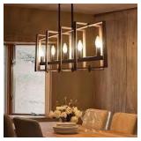 Modern farmhouse 5 light Rectangular dining room Chandelier