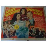 Original 1942 Double Life Movie Poster- Mickey Rooney