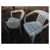 Plastic Barrels and Chairs