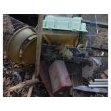 Contents of Trailer, bird cages, insulators, etc.-Trailer not Included