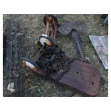 Implement Seat, Mower, Wagon(missing wheels)