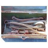 Small Primitive Toolbox with Tools including Ford, etc.