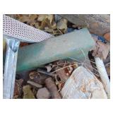 Lot of Cast Iron-Pans, Large Pot (cracked), Cobbler Stands and more