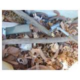 Lot of Cast Iron-Pans, Large Pot (cracked), Cobbler Stands and more