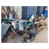 Misc. Primitives Lot Including Buckets, Yard Decor,etc.