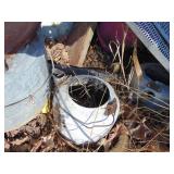 Misc. Primitives Lot Including Buckets, Yard Decor,etc.