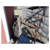 Group of Metal Shelves and Scrap